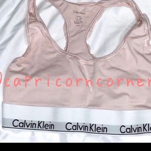 CALVIN KLEIN PINK RACERBACK BRALETTE